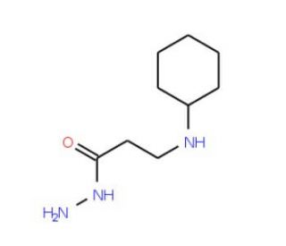 3-(Cyclohexylamino)propanohydrazide - chemical structure image