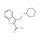 3-Cyclohexylsulfanylmethyl-benzofuran-2-carboxylic acid - chemical structure image