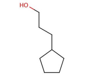 3-Cyclopentyl-1-propanol (CAS 767-05-5) - chemical structure image