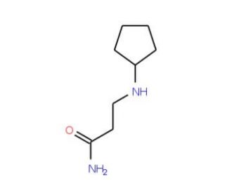 3-(Cyclopentylamino)propanamide - chemical structure image