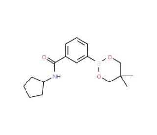 3-(Cyclopentylaminocarbonyl)phenylboronic acid, neopentyl glycol ester (CAS 850567-45-2) - chemical structure image