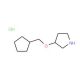 3-(Cyclopentylmethoxy)pyrrolidine hydrochloride - chemical structure image