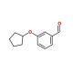 3-(cyclopentyloxy)benzaldehyde (CAS 273722-75-1) - chemical structure image
