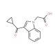 (3-Cyclopropanecarbonyl-indol-1-yl)-acetic acid (CAS 708295-12-9) - chemical structure image