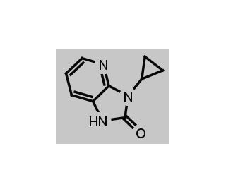 3-Cyclopropyl-1,3-dihydro-imidazo[4,5-b]pyridin-2-one (CAS 380605-23-2) - chemical structure image