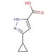 3-Cyclopropylpyrazole-5-carboxylic acid (CAS 401629-04-7) - chemical structure image