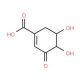 (−)-3-Dehydro Shikimic Acid (CAS 2922-42-1) - chemical structure image
