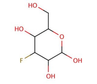3-Deoxy-3-fluoro-D-mannose (CAS 87764-46-3) - chemical structure image