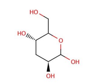 3-Deoxy-D-glucose (CAS 2490-91-7) - chemical structure image