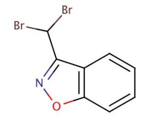3-(Dibromomethyl)-1,2-benzisoxazole (CAS 867040-02-6) - chemical structure image