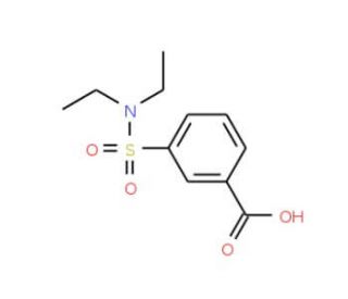 3-Diethylsulfamoyl-benzoic acid (CAS 1576-46-1) - chemical structure image