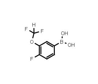 3-Difluoromethoxy-4-fluoro-benzeneboronic acid (CAS 958451-70-2) - chemical structure image