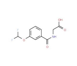 (3-Difluoromethoxy-benzoylamino)-acetic acid - chemical structure image