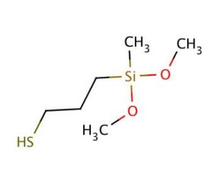 3-(Dimethoxymethylsilyl)-1-propanethiol (CAS 31001-77-1) - chemical structure image