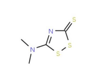 3-Dimethylamino-1,2,4-dithiazole-5-thione (CAS 29220-04-0) - chemical structure image