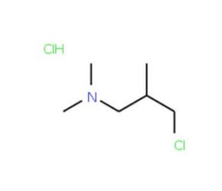 3-Dimethylamino-2-methylpropyl chloride hydrochloride (CAS 4261-67-0) - chemical structure image