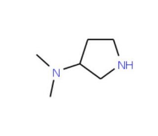 3-(Dimethylamino)pyrrolidine (CAS 69478-75-7) - chemical structure image