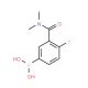 3-(Dimethylcarbamoyl)-4-fluorophenylboronic acid (CAS 874219-27-9) - chemical structure image