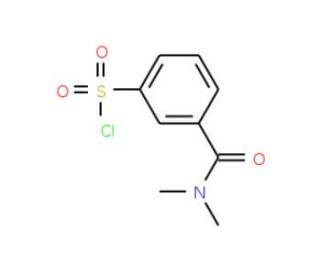 3-(dimethylcarbamoyl)benzene-1-sulfonyl chloride - chemical structure image