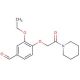3-ethoxy-4-(2-oxo-2-piperidin-1-ylethoxy)benzaldehyde - chemical structure image