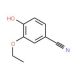 3-ethoxy-4-hydroxybenzonitrile (CAS 60758-79-4) - chemical structure image
