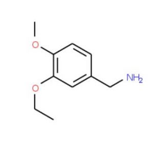 3-Ethoxy-4-methoxy-benzylamine (CAS 108439-67-4) - chemical structure image
