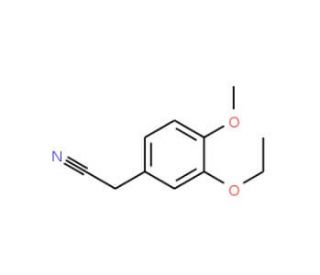 3-Ethoxy-4-methoxyphenylacetonitrile (CAS 103796-99-2) - chemical structure image