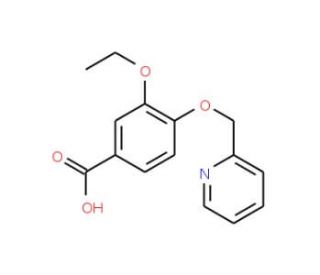 3-ethoxy-4-(pyridin-2-ylmethoxy)benzoic acid - chemical structure image