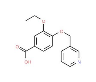 3-ethoxy-4-(pyridin-3-ylmethoxy)benzoic acid - chemical structure image