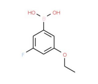 3-Ethoxy-5-fluorobenzeneboronic acid (CAS 850589-53-6) - chemical structure image