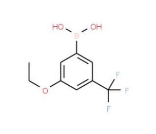 3-Ethoxy-5-(trifluoromethyl)benzeneboronic acid (CAS 871332-96-6) - chemical structure image