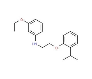 3-Ethoxy-N-[2-(2-isopropylphenoxy)ethyl]aniline - chemical structure image
