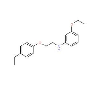 3-Ethoxy-N-[2-(4-ethylphenoxy)ethyl]aniline - chemical structure image