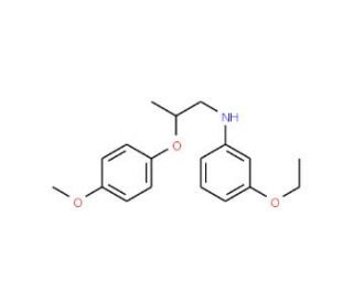 3-Ethoxy-N-[2-(4-methoxyphenoxy)propyl]aniline - chemical structure image
