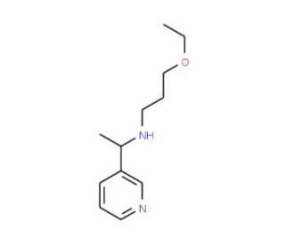 (3-Ethoxy-propyl)-(1-pyridin-3-yl-ethyl)-amine - chemical structure image