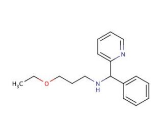 (3-Ethoxy-propyl)-(phenyl-pyridin-2-yl-methyl)-amine - chemical structure image