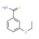 3-ethoxybenzenecarbothioamide (CAS 747411-11-6) - chemical structure image