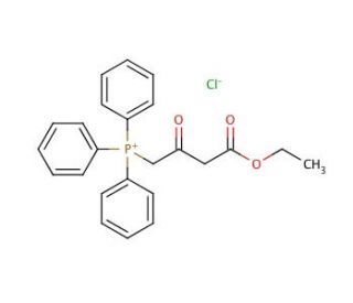 [3-(Ethoxycarbonyl)-2-oxopropyl]triphenylphosphonium chloride (CAS 106302-03-8) - chemical structure image