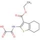 {[3-(ethoxycarbonyl)-4,5,6,7-tetrahydro-1-benzothien-2-yl]amino}(oxo)acetic acid - chemical structure image