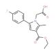 [3-(Ethoxycarbonyl)-5-(4-fluorophenyl)-2-methyl-1H-pyrrol-1-yl]acetic acid - chemical structure image