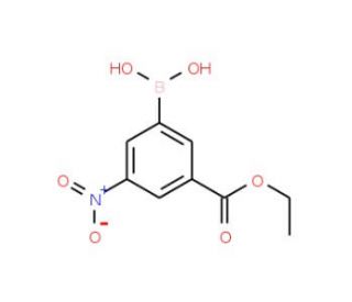 3-Ethoxycarbonyl-5-nitrophenylboronic acid (CAS 850568-37-5) - chemical structure image