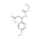 3-Ethoxycarbonylamino-3-(4-methoxy-phenyl)-propionic acid (CAS 332052-65-0) - chemical structure image
