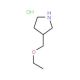 3-(Ethoxymethyl)pyrrolidine hydrochloride - chemical structure image