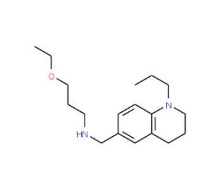 (3-Ethoxypropyl)[(1-propyl-1,2,3,4-tetrahydroquinolin-6-yl)methyl]amine - chemical structure image