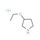 3-Ethoxypyrrolidine hydrochloride - chemical structure image