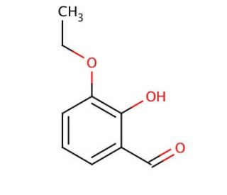 3-Ethoxysalicylaldehyde (CAS 492-88-6) - chemical structure image
