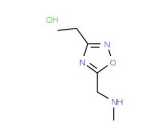 [(3-Ethyl-1,2,4-oxadiazol-5-yl)methyl]methylamine hydrochloride - chemical structure image