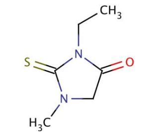 3-Ethyl-1-methyl-2-thiohydantoin - chemical structure image