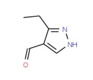 3-Ethyl-1H-pyrazole-4-carbaldehyde (CAS 154926-98-4) - chemical structure image