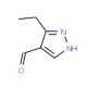3-Ethyl-1H-pyrazole-4-carbaldehyde (CAS 154926-98-4) - chemical structure image